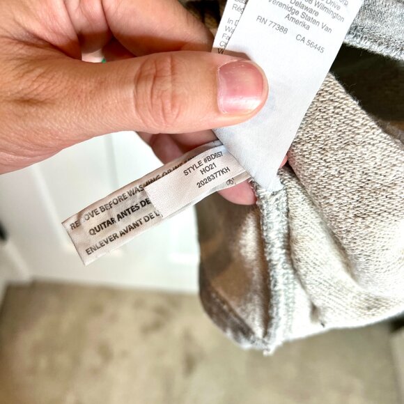 J. Crew Gray University Terry Long Half-Zip Tunic Sweatshirt Gorpcore Preppy L - Picture 6 of 7